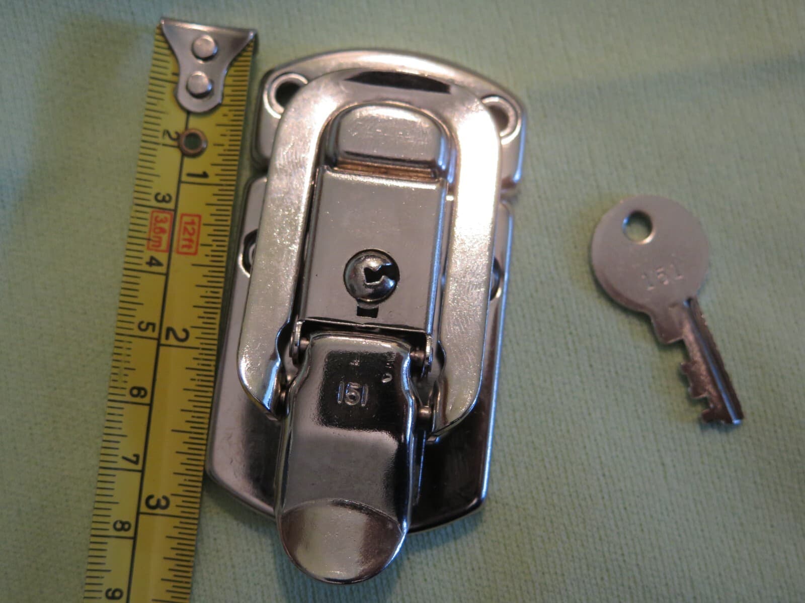 Vintage NOS 3" USA Excelsior latch for tool box Remline Gerstner machinist chest 4