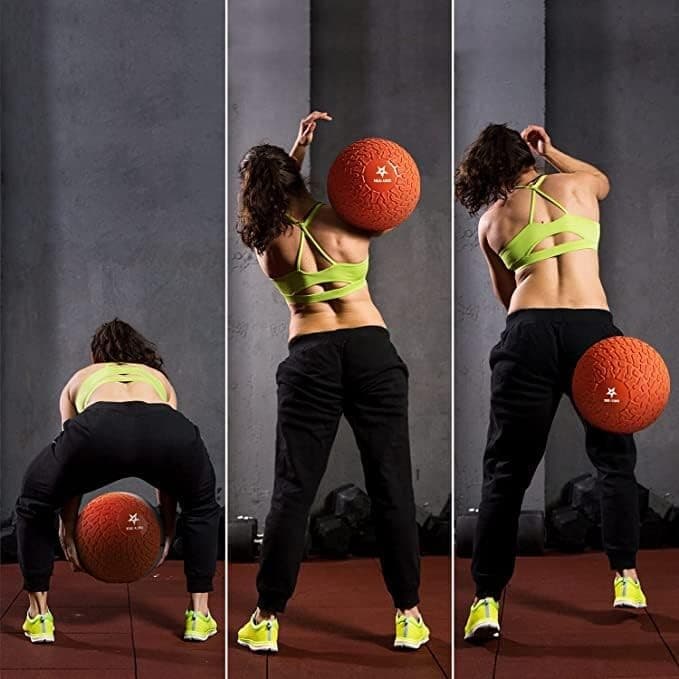Yes4All Upgraded Fitness Slam Medicine Ball 10lbs Orange beast, beast  4