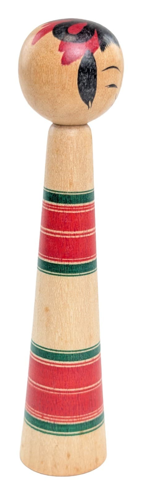 Traditional Japanese Kokeshi Doll by Yusa Toshihiko 5" Vintage Naruko Woodcraft 5