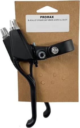 PAIR / Promax BL-82 Hybrid MTB Bicycle Bike Levers, Canti Brake, 3-Finger, Black 3