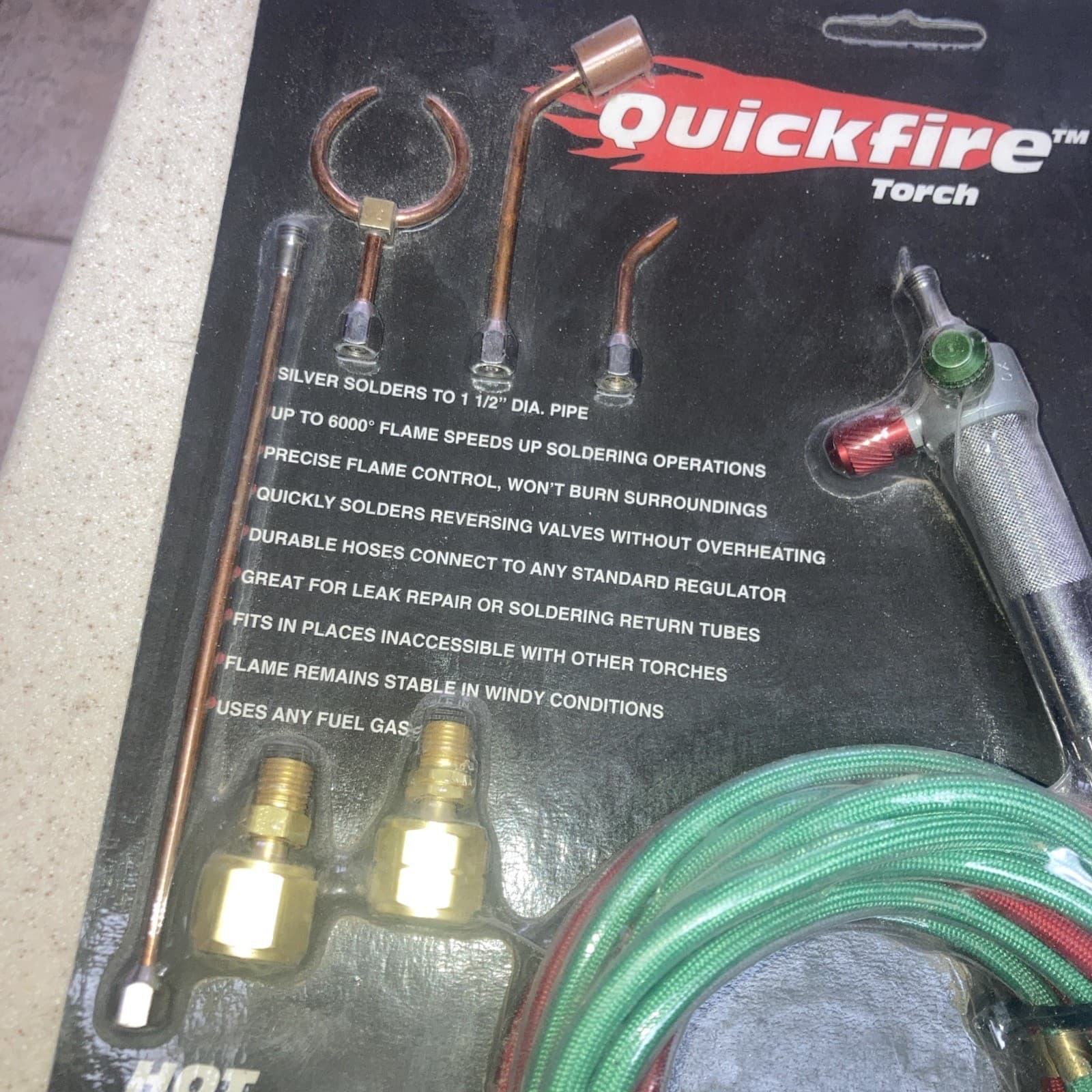 Smith Quickfire Torch Outfit Kit 23-1005ARV Soldering Welding HVAC Jeweler 2
