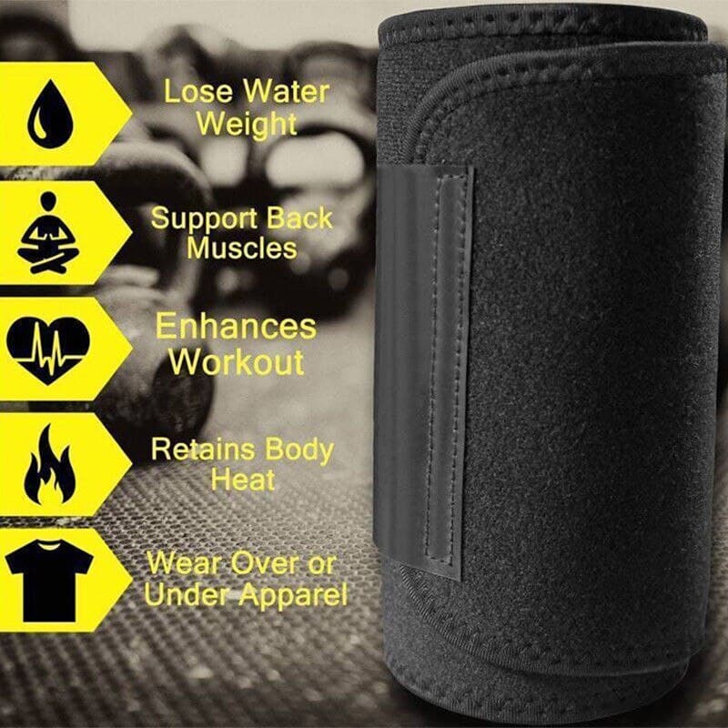 Waist Trimmer Exercise Wrap Belt Burn Fat Weight Loss Body Shaper BT1 4