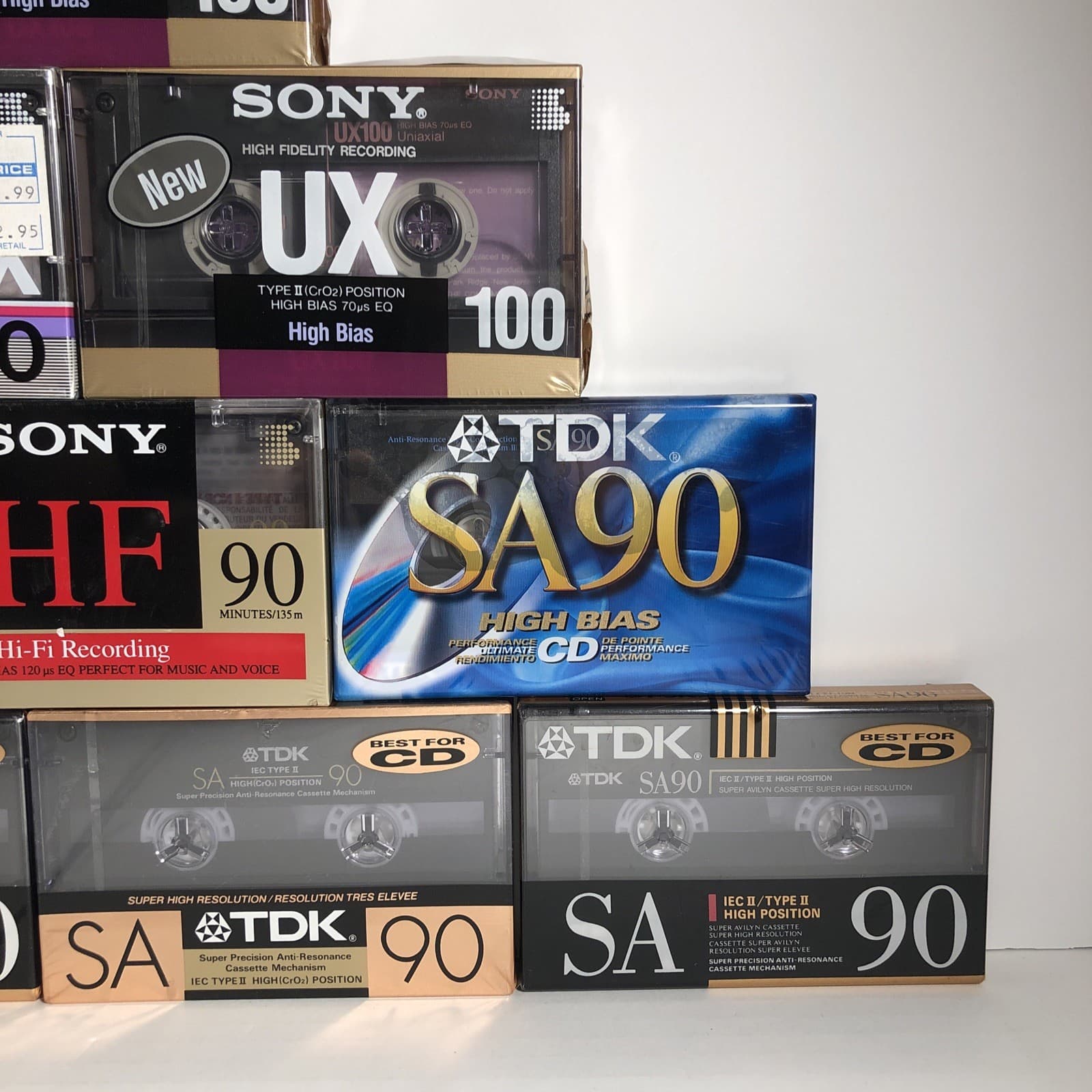 Sony Ux-90 Tdk Sa 90 Blank Audio Cassettes Tapes  4