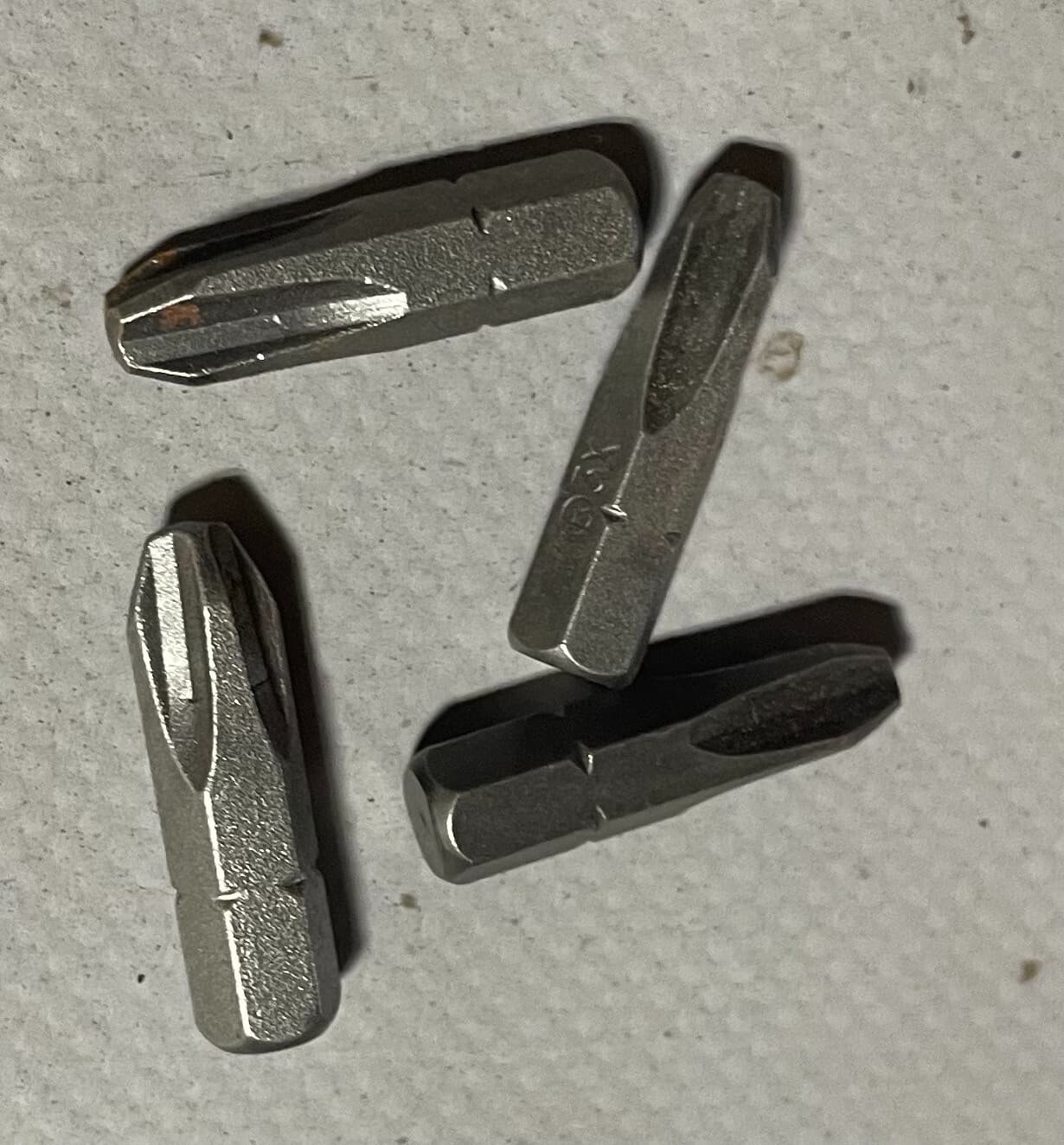 Apex 440-3X #3 Philips Screwdriver Bit 1/4” Hex Insert Shank - Pack of 4 2