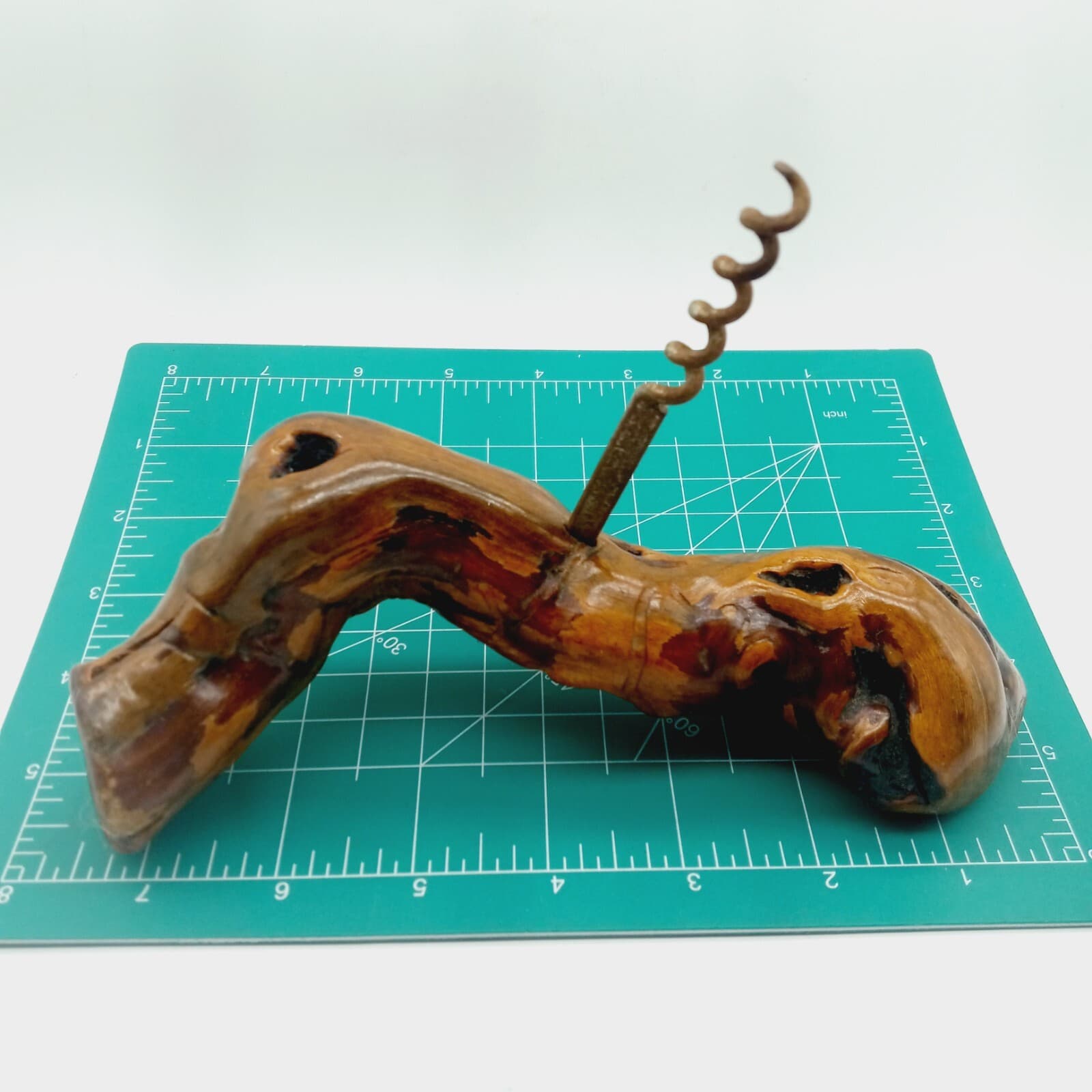 MCM Laurent Siret Rochefort Driftwood French Corkscrew Bottle Opener Wood 3