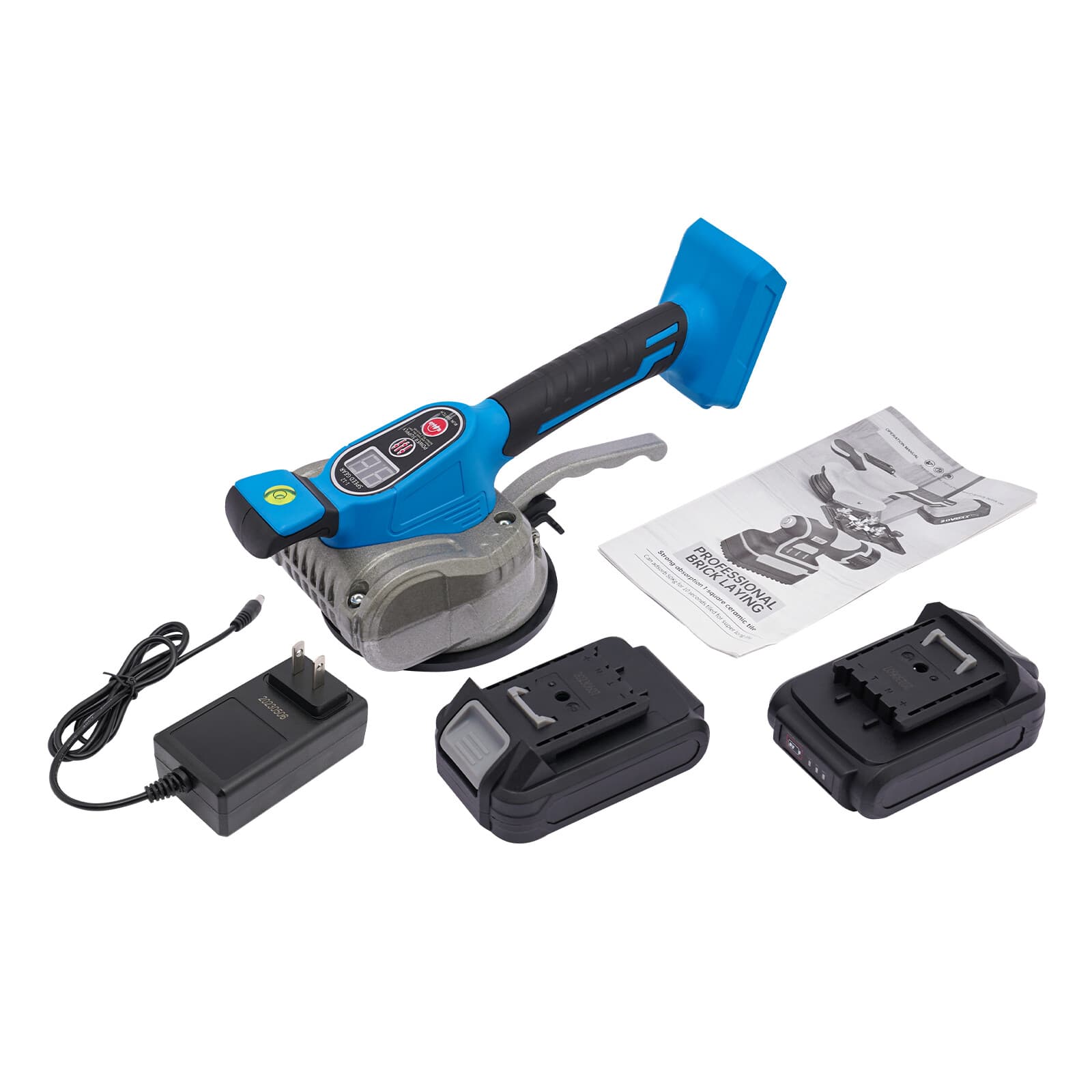 2 Batteries Handheld Tile Automatic Leveling Machine Tile Vibrator Tiler Machine 3