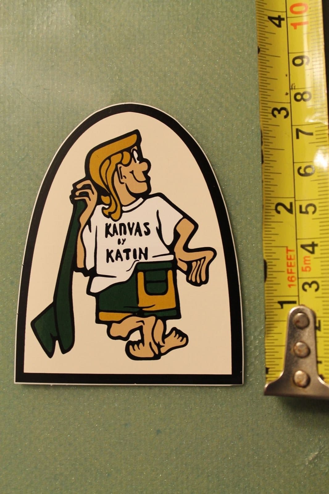 KANVAS By KATIN Classic Surfer Surfboard Trunks Vintage Surfing Decal STICKER 3