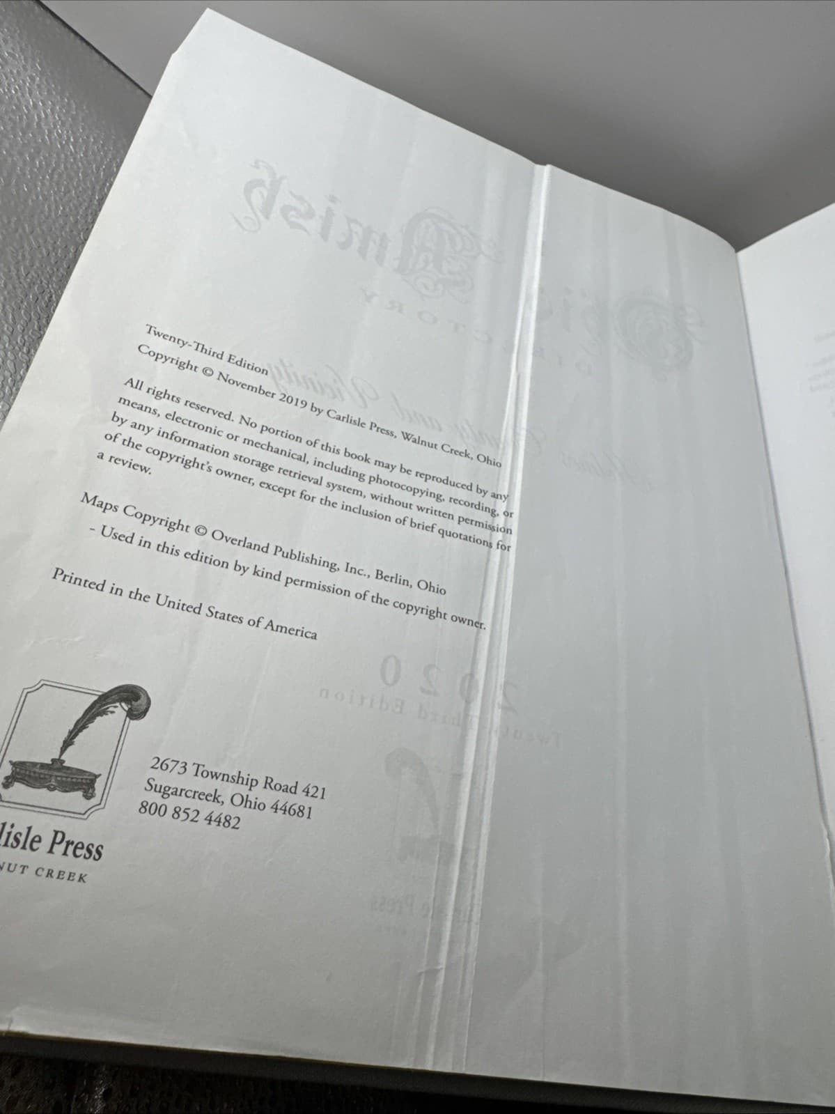 Ohio Amish Directory, Holmes County and Vicinity, 2020 P1 6