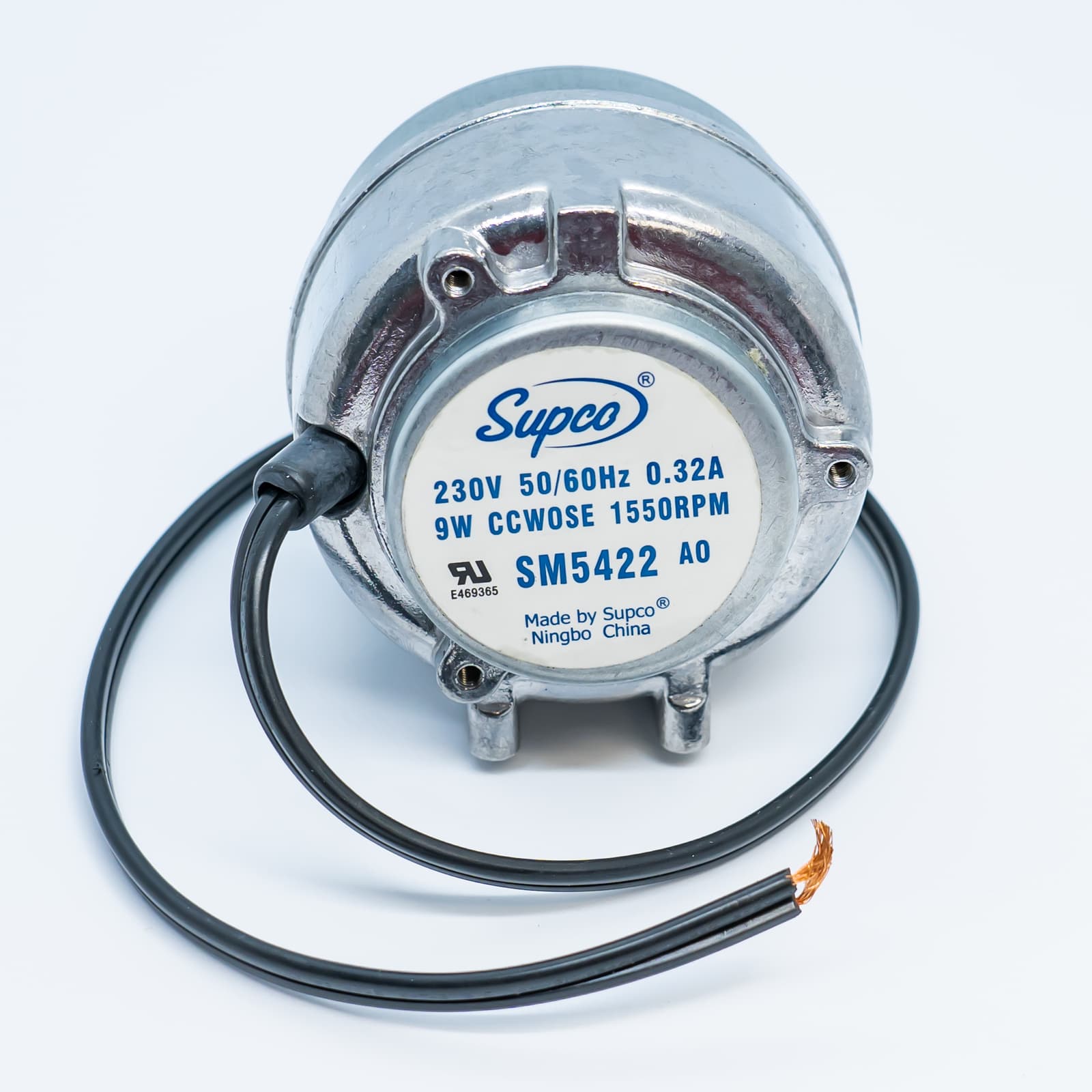 Supco SM5422 Refrigeration Aluminum Unit Bearing Motor 9W 230V CCW (opposite 2