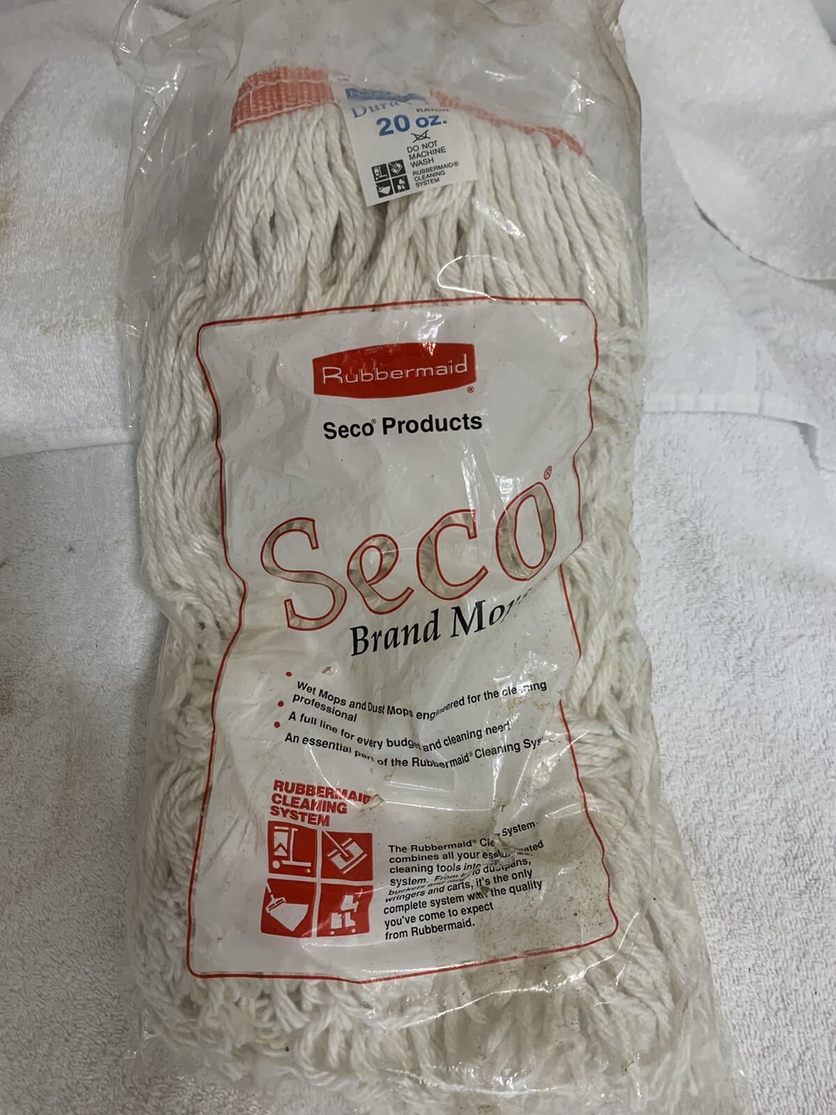 Rubbermaid Seco Dura Pro Wet & Dust Mop - 20oz. New In Packaging NEW! $SAV$ !!!