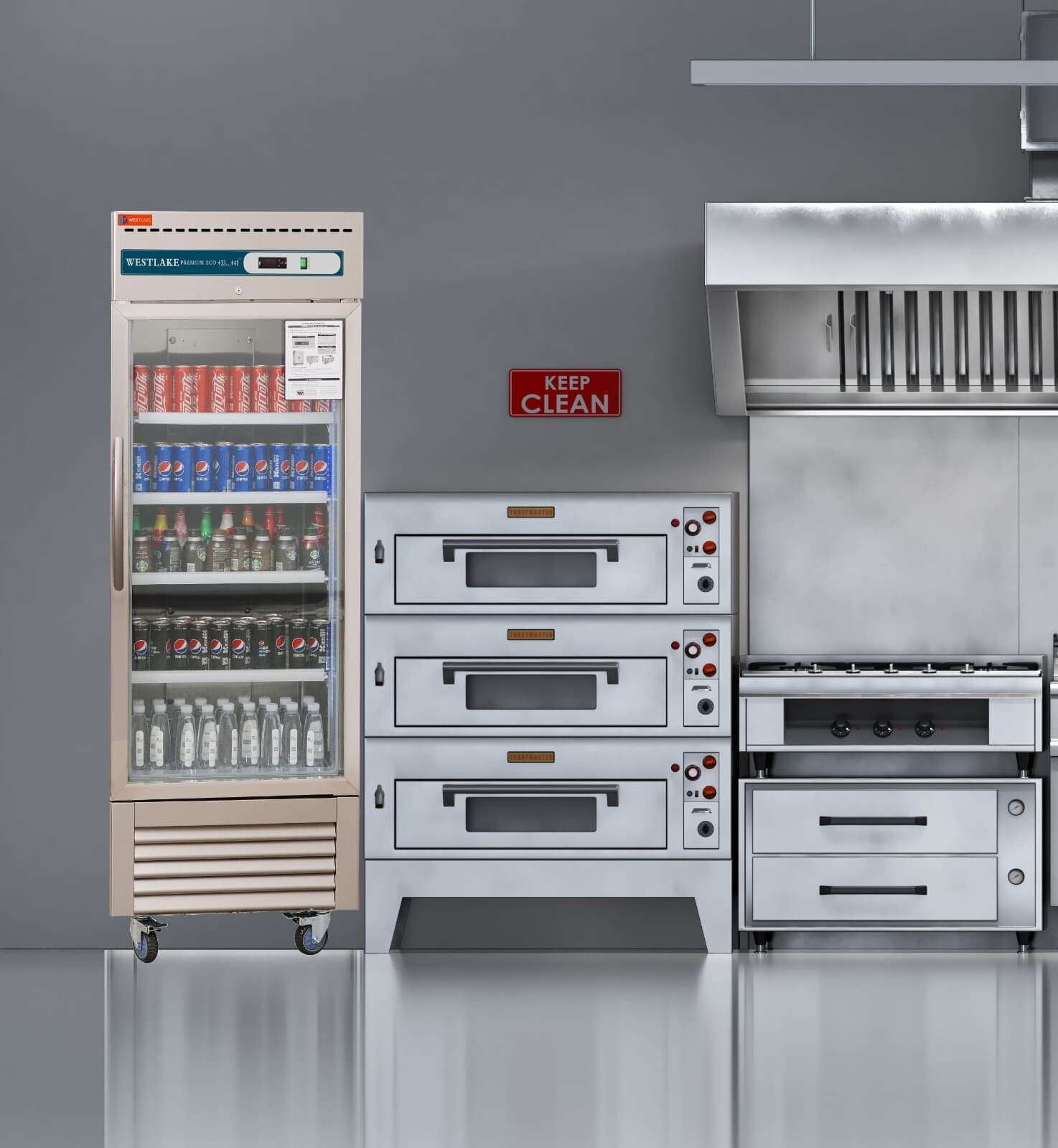 27" Commercial Display Refrigerator 1 Glass Door Merchandiser Reach-in 23 Cu.ft 6