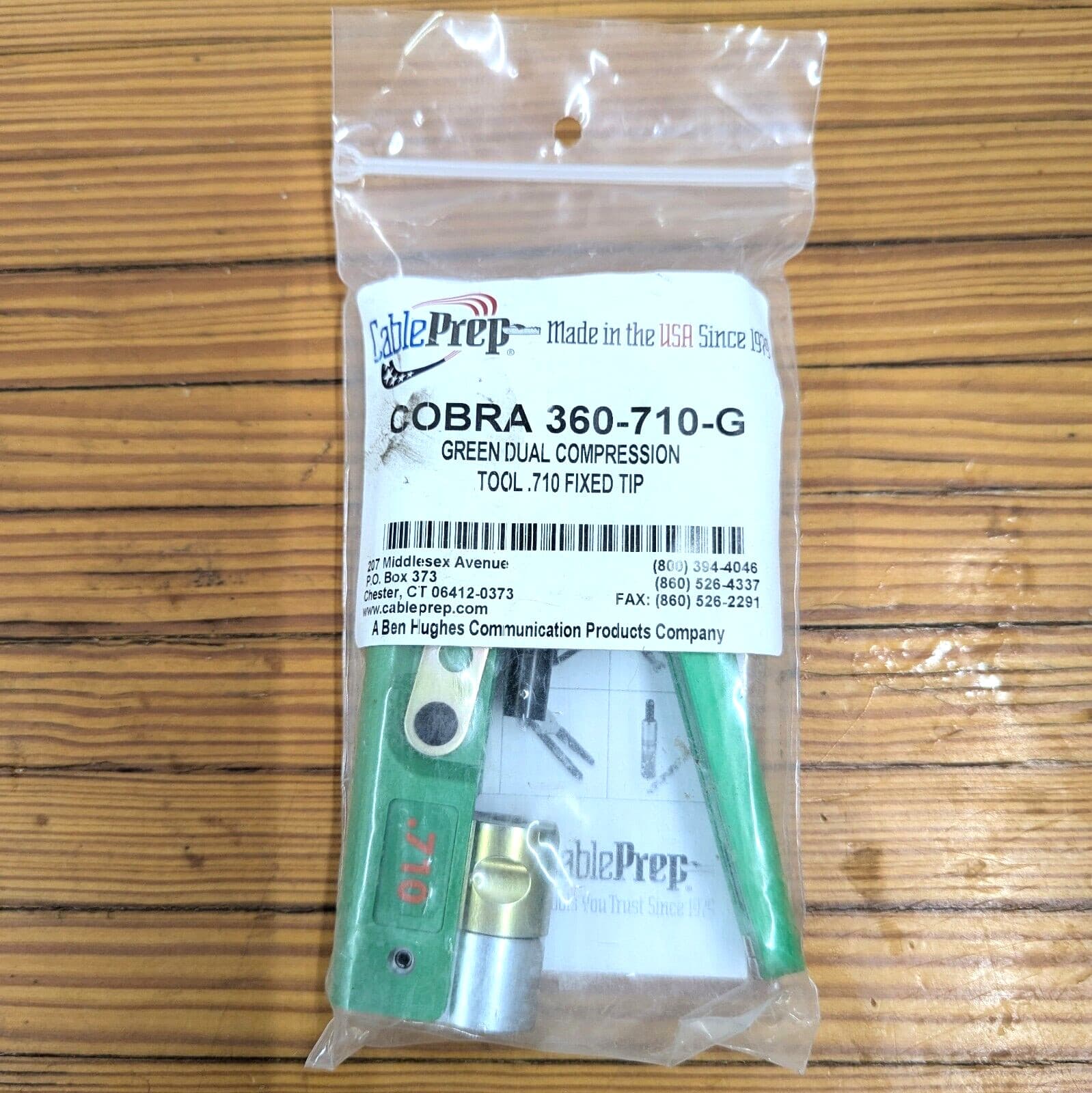 CablePrep COBRA 360 Fixed Coax Dual Compression Tool .710 Made In USA RCA 5