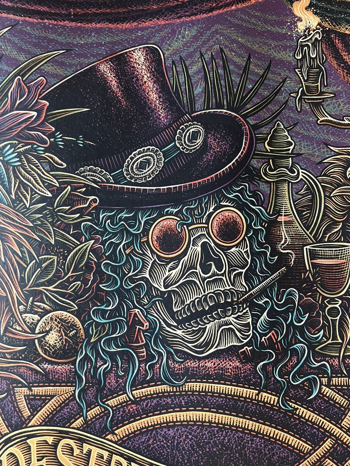 GUNS N ROSES VERY RARE APPETITE FOR DESTRUCTION METALLIC POSTER #78/325 5