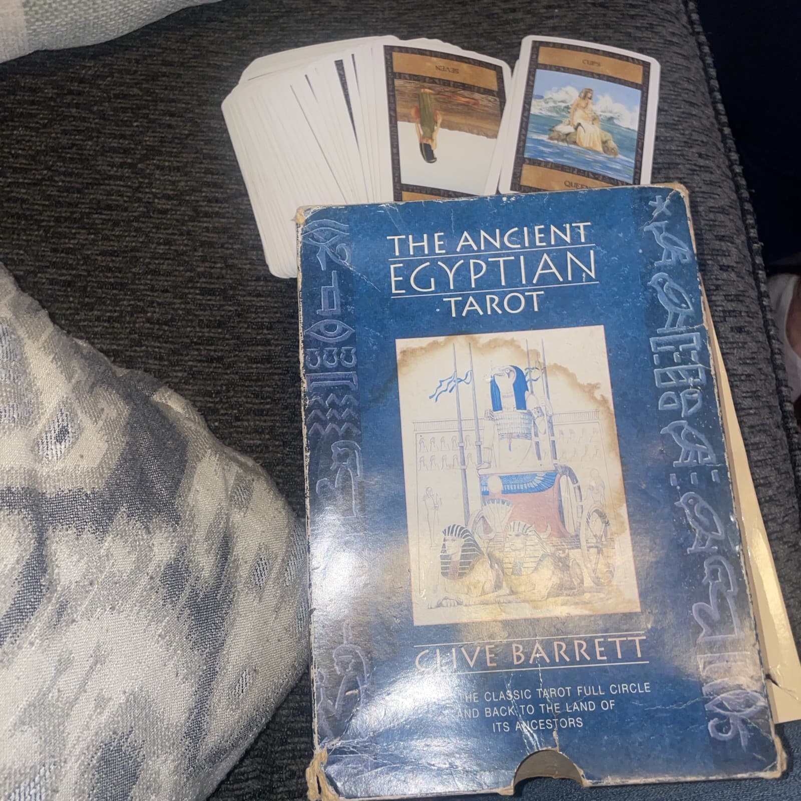 The Ancient Egyptian Tarot Clive Barrett 1994 Boxed Cards Only RARE 78 Cards