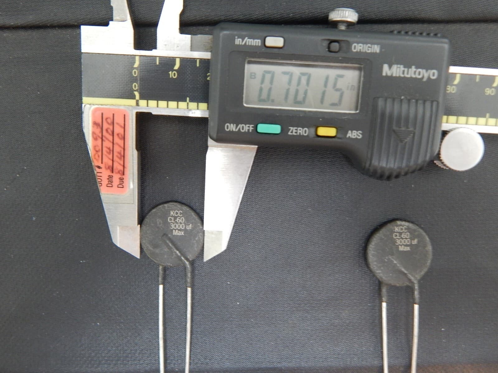 KEYSTONE CL-60 Thermistor NTC 10 Ohm 25% 2-Pin Radial - LOT OF 2 - FAST SHIPPING 3