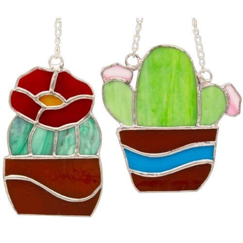 Studio Pro Pre-Cut Stained Glass Kit Succulents Make Your Own Stained Glass Art 2