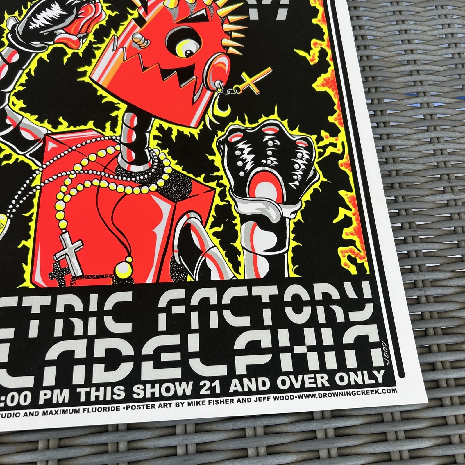 Billy Idol Electric Factory Philadelphia Signed #’d /150 Original Concert Poster 4