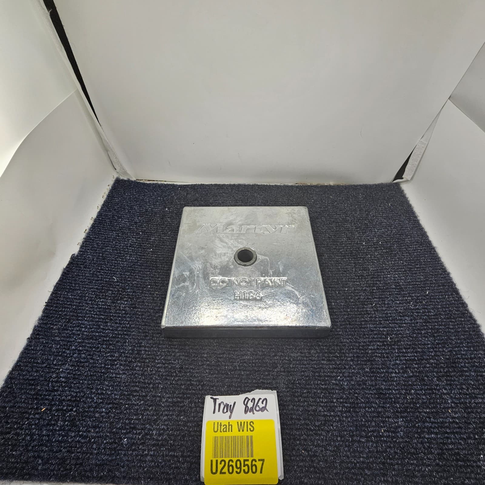 MARTYR CMH1B65GZ: HEAT EXCHANGER ANODES, H1B6 FASTENER, ZINC MATERIAL 5