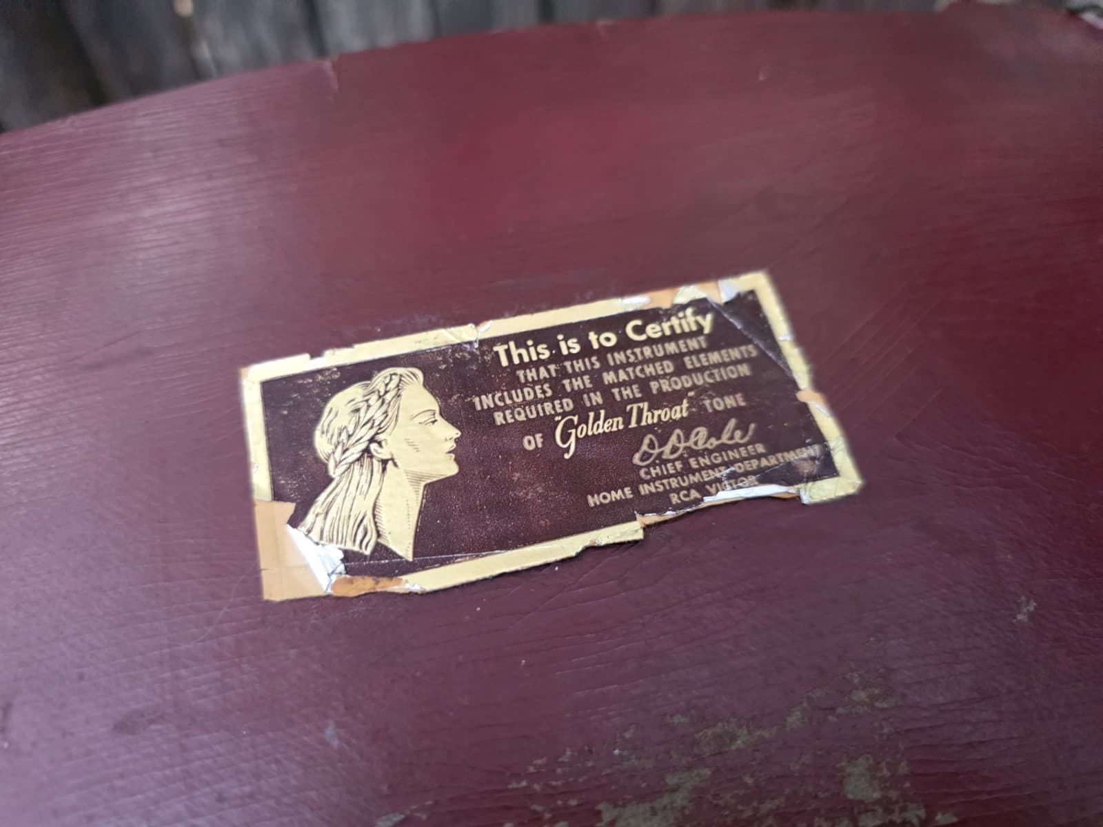 RCA 66X6 CATALIN (1946) TUBE RADIO W/SW 6