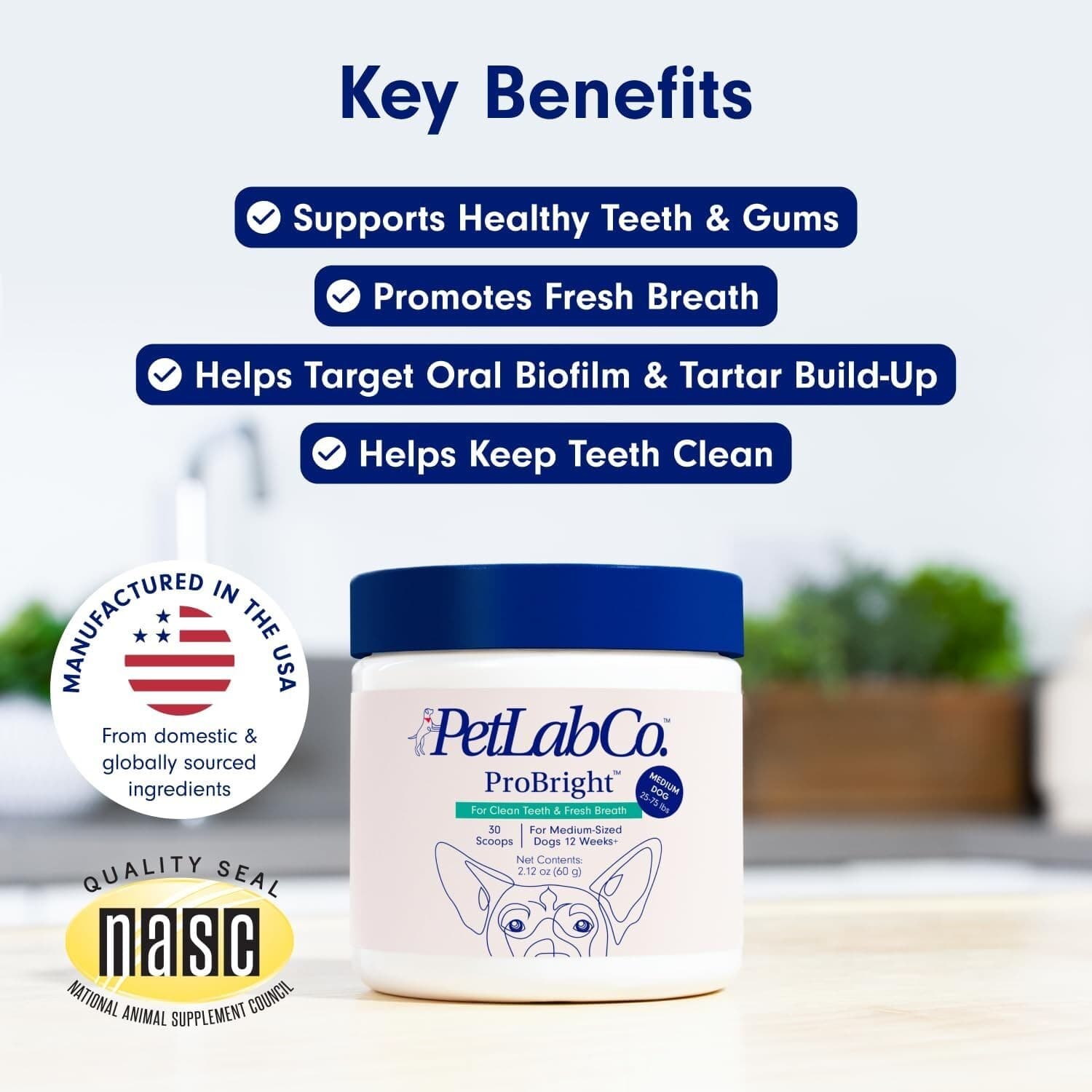 PetLab Co. ProBright Dental Powder Small Dogs Tailored Teeth Cleaning Made Easy 6