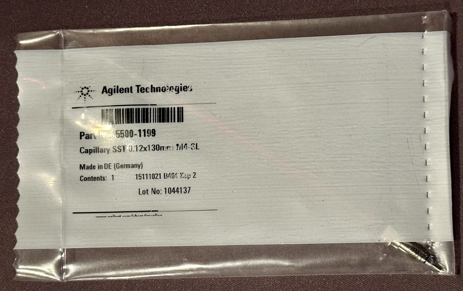 Agilent 5500-1199 Capillary SST 0.12 x 130 mm SL/M4 ps/ps - NEW SEALED