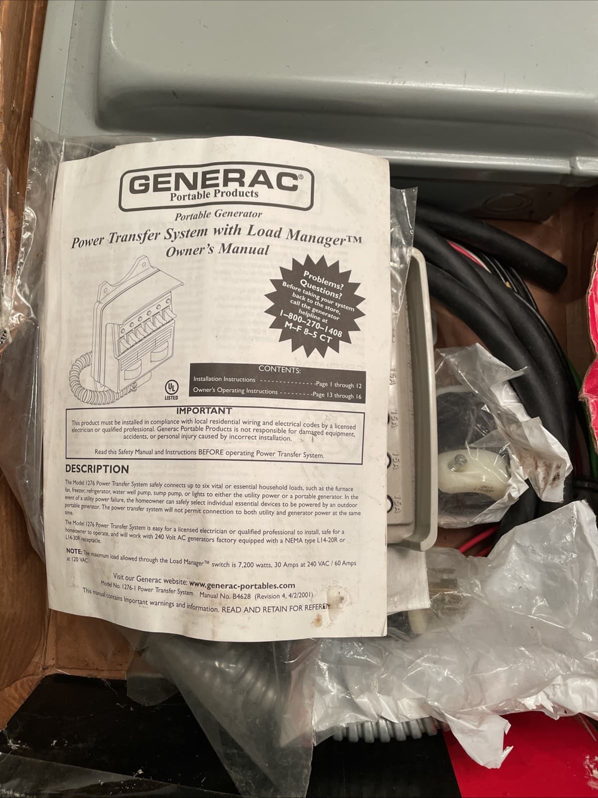 Generac Generator Power Transfer System With Load Manager 1276-1 Open Box 2