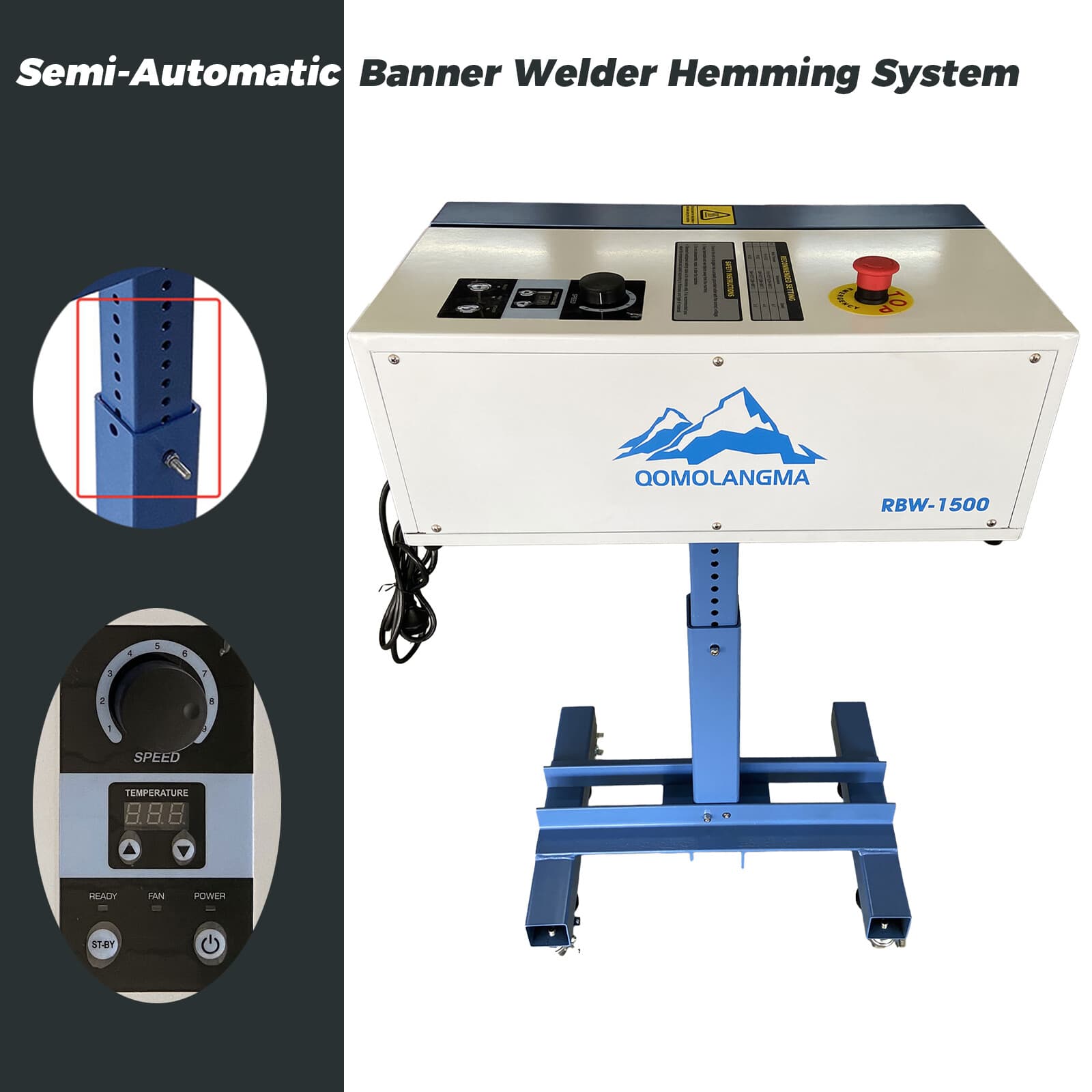 Semi-Auto Banner Welder Welding Machine Hemming System to Sewing & Taping 110V 2