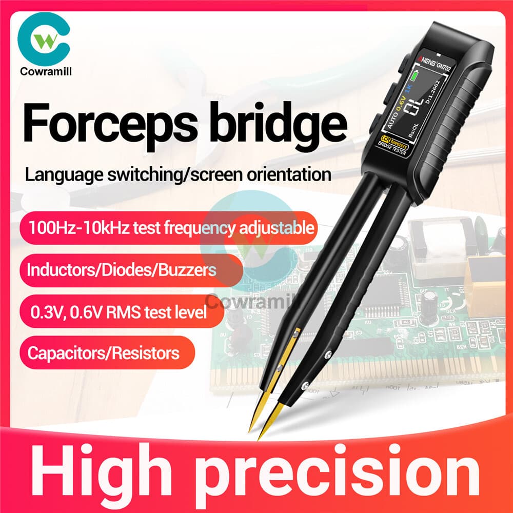 GN702 Smart Tweezer LCR Digital Bridge Meter Capacitor Inductor Component Test 3