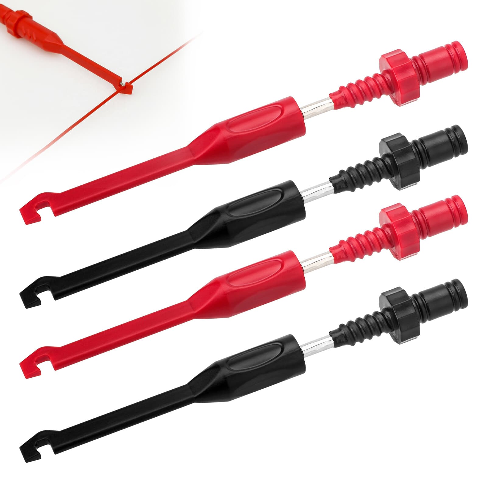 4x Wire Piercing Puncture Probe Test Clip for Automotive Electrical Diagnostics