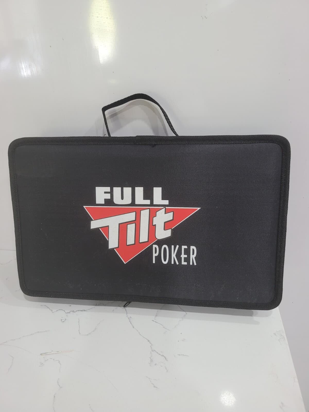 NEW FULL TILT 152 Pc  POKER SET w/TRAVEL CASE & CARRY HANDLE 2-DECKS OF CARDS 4