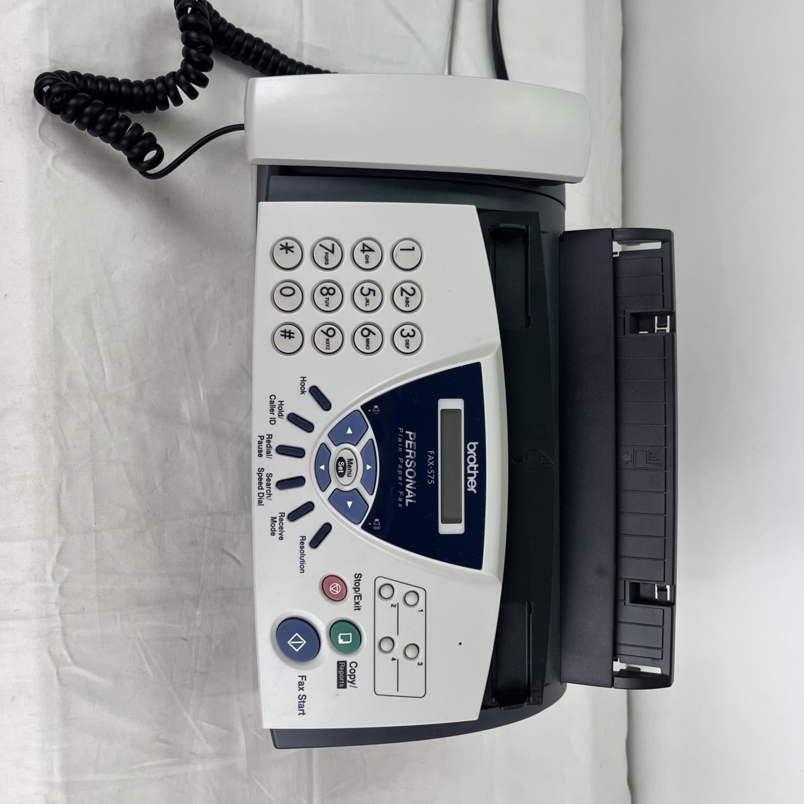 Brother FAX-575 Personal Fax Machine and Copier Vintage W/Original Box Tested 5