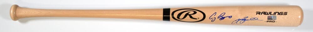 Craig Biggio Jeff Bagwell Autographed Blonde Rawlings Pro Baseball Bat- Tristar 3