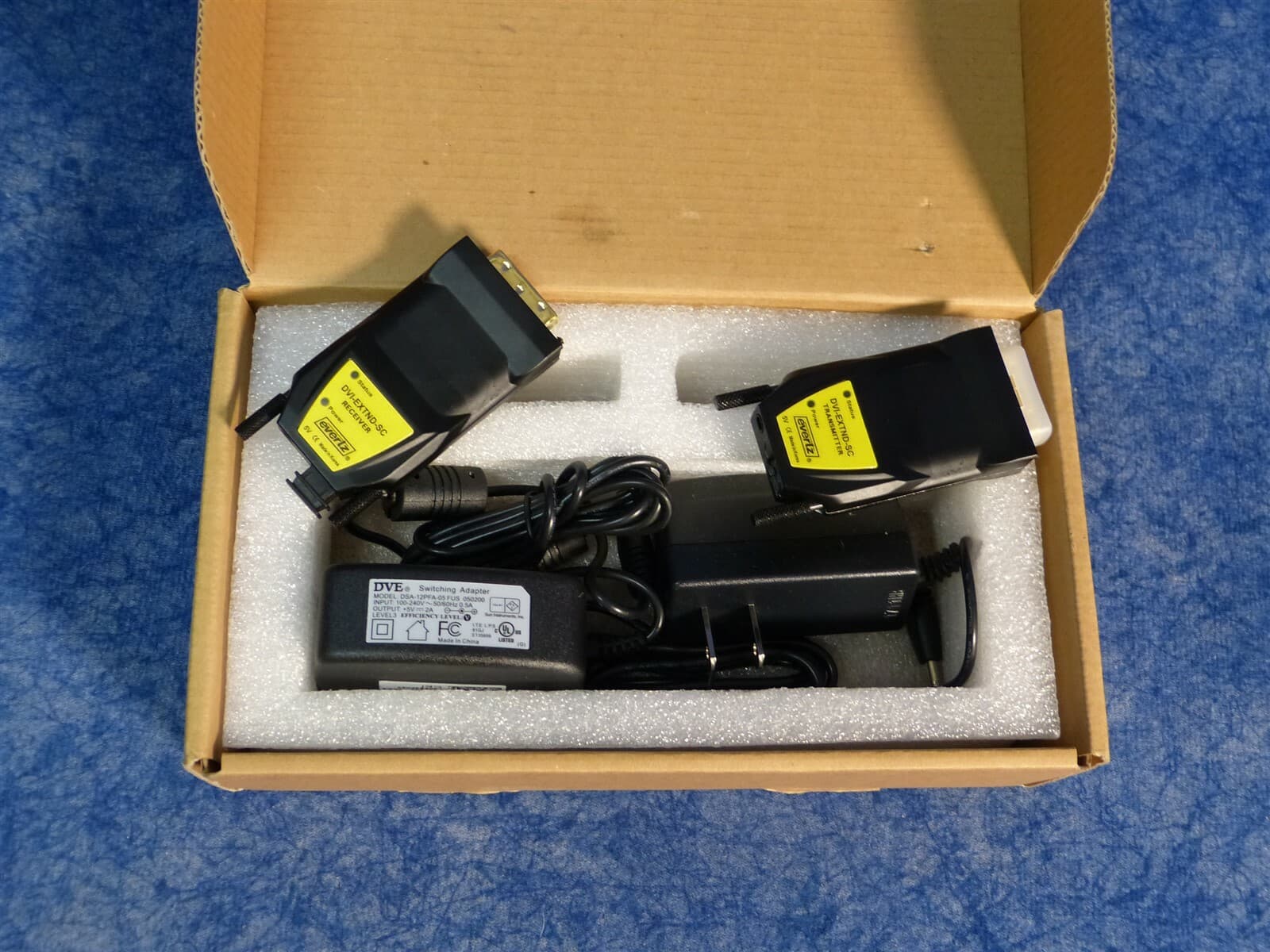 Evertz DVI-EXTND-SC Single Fiber DVI Extension Package G70 2