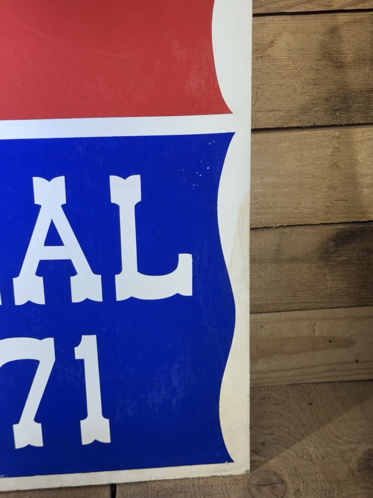 SUPER RARE VINTAGE - Chicago Fire Centennial 1871-1971 Poster Sign 2