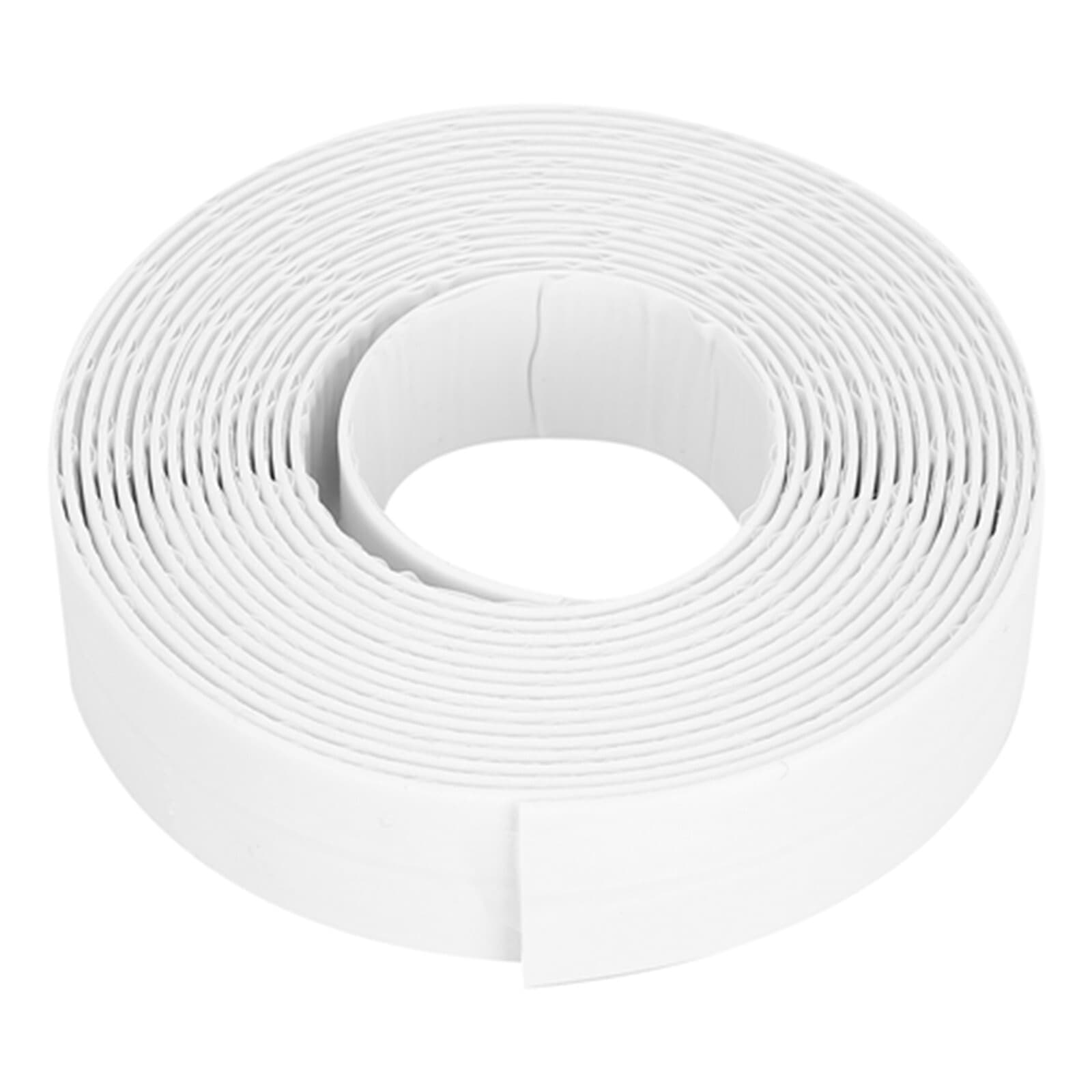 22 mm White PE Kitchen Bathroom Gaps Waterproof Sealing Strip Stovetop Toilet 5