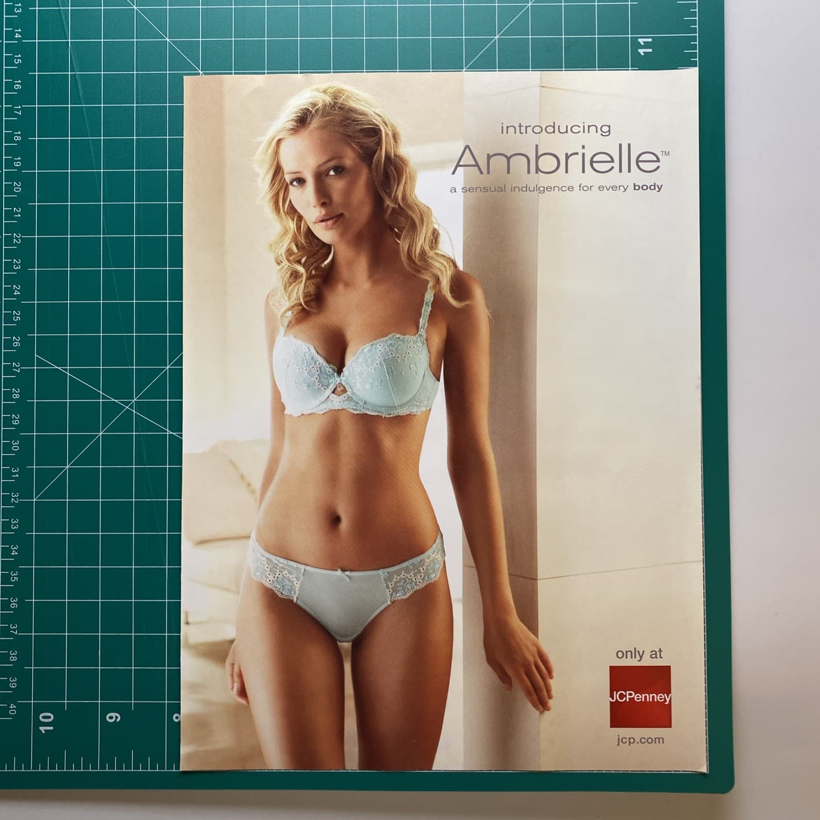 2007 Ambrielle Lingerie 4 pg PRINT AD JCPenney Sexy Blonde Brunette Beauty Art 6
