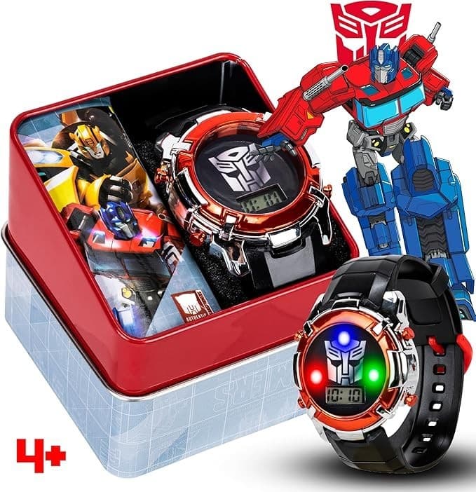 Transformers LCD Digital Watch for Kids - Iconic Autobot Design, Flashing LED " 6