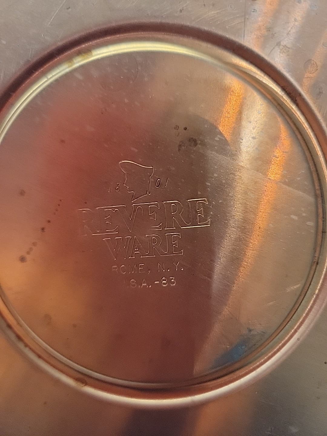 Revere Ware 2qt Colonial Tea Kettle Solid Copper NIB Vintage Perfect Condition 3