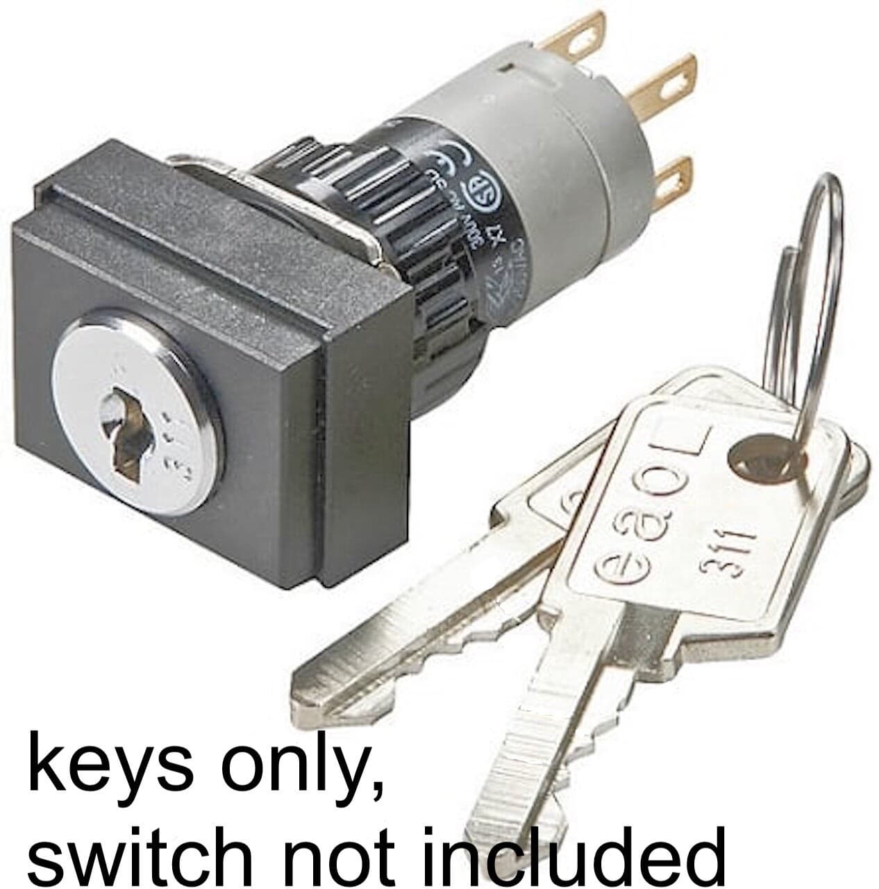 311 keys  (2 keys)  for EAO Series 99 switch  |  31-989.311 keys 2