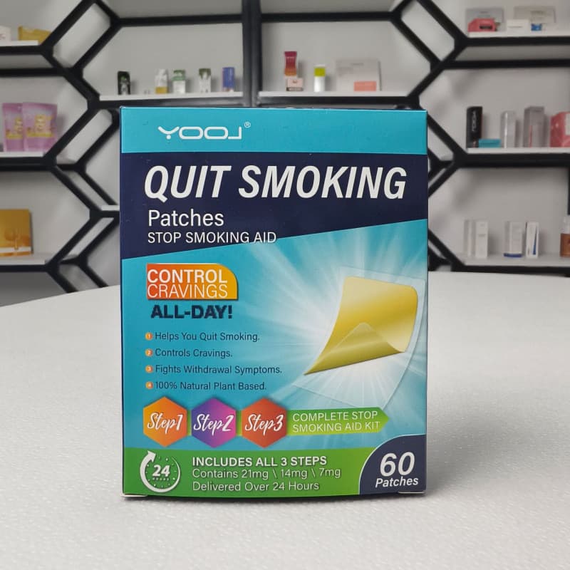 Quit Smoking Patches Step 1 2 3 - 21mg, 14mg, 7mg Nicotine, 60 Count Stop Aid 3
