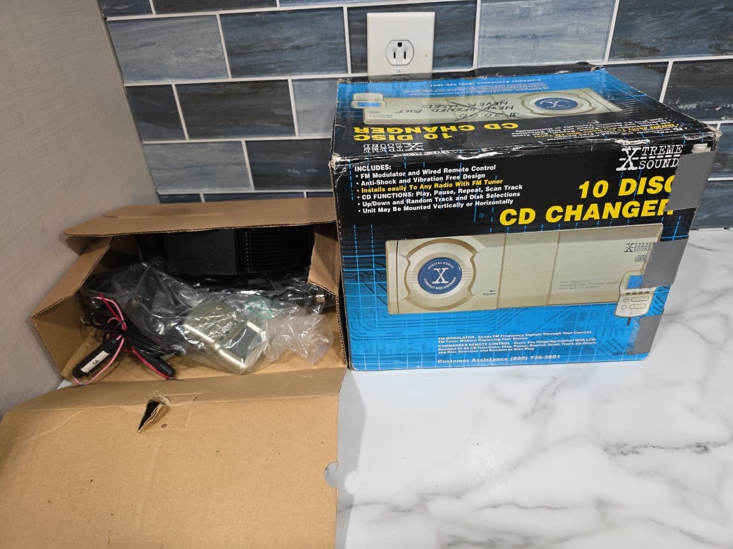 Xtreme Sound 10 Disc CD Changer In Box