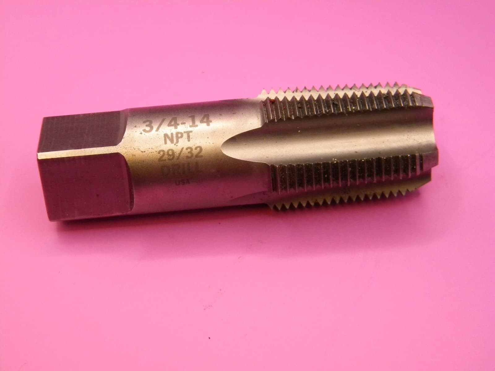 NEW Hanson Whitney 3/4-14 NPT Pipe Tap, 5 Flute, HS., EX-6 USE 13/32 DRILL 2