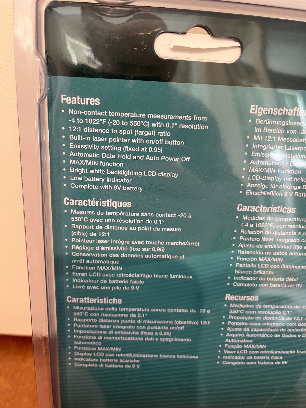 Flir Extech Infared Thermometer non contact up to 1022*F 3