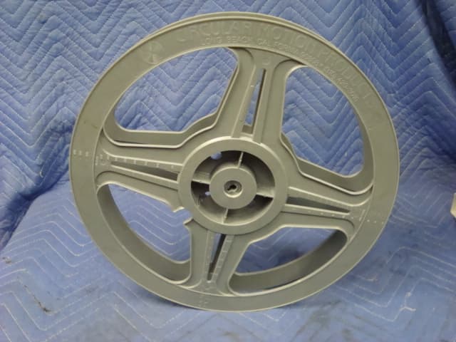 35mm Plastic Exchange Reels 2000' BRAND NEW case of 12 Circular Motion GreyReels 2