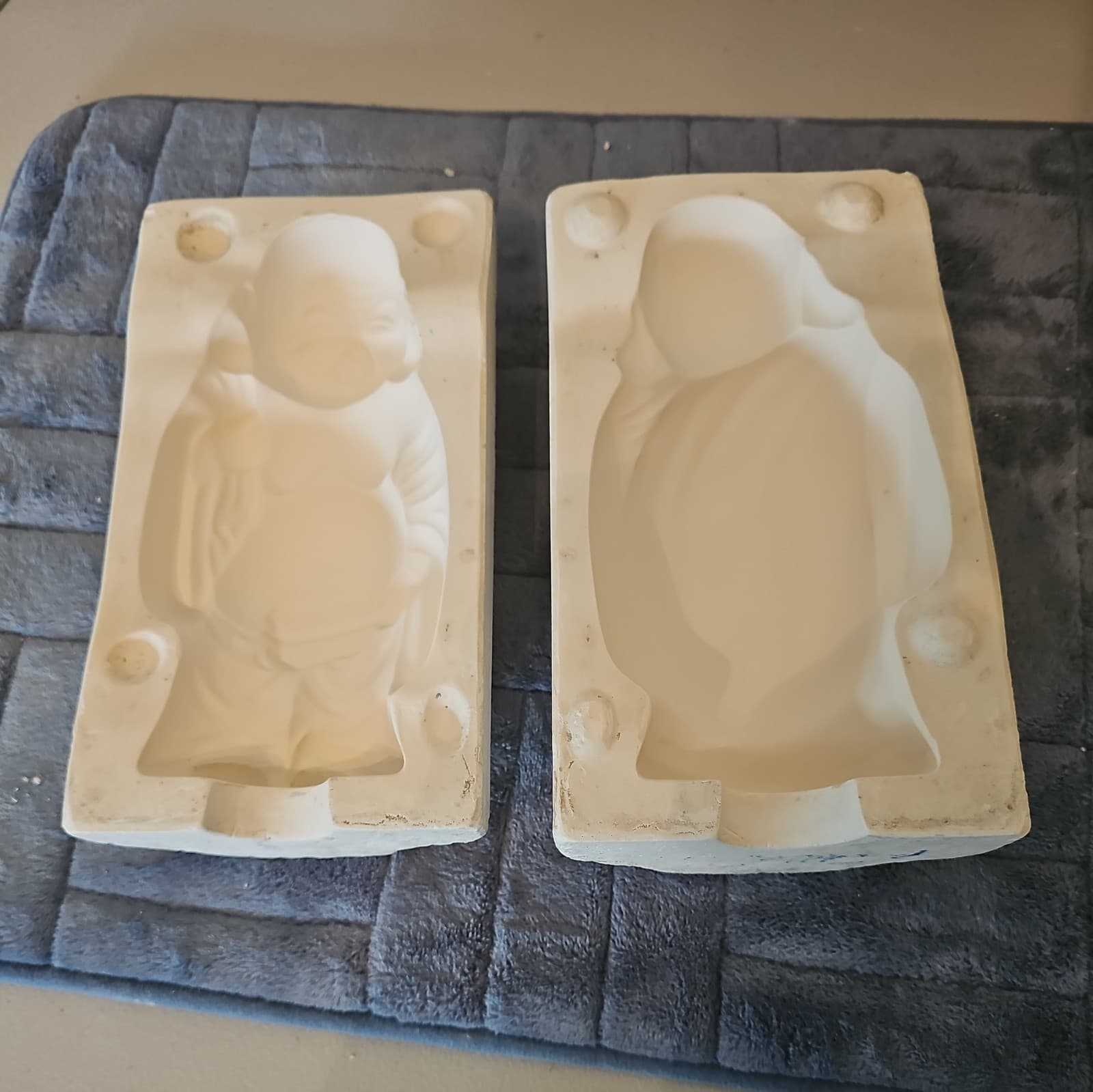 VINTAGE RARE A JODI 1544 BUDDAH STATUE CERAMIC SLIP CAST MOLD