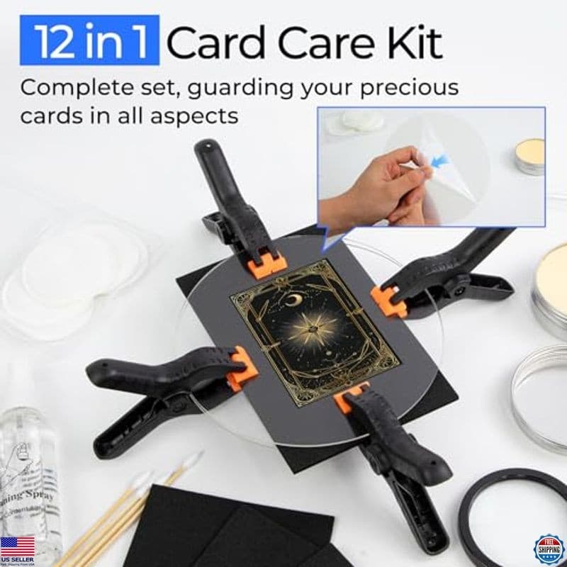 17-in-1 Card Care Cleaning & Polishing Kit - Complete Trading Card Restoration 3