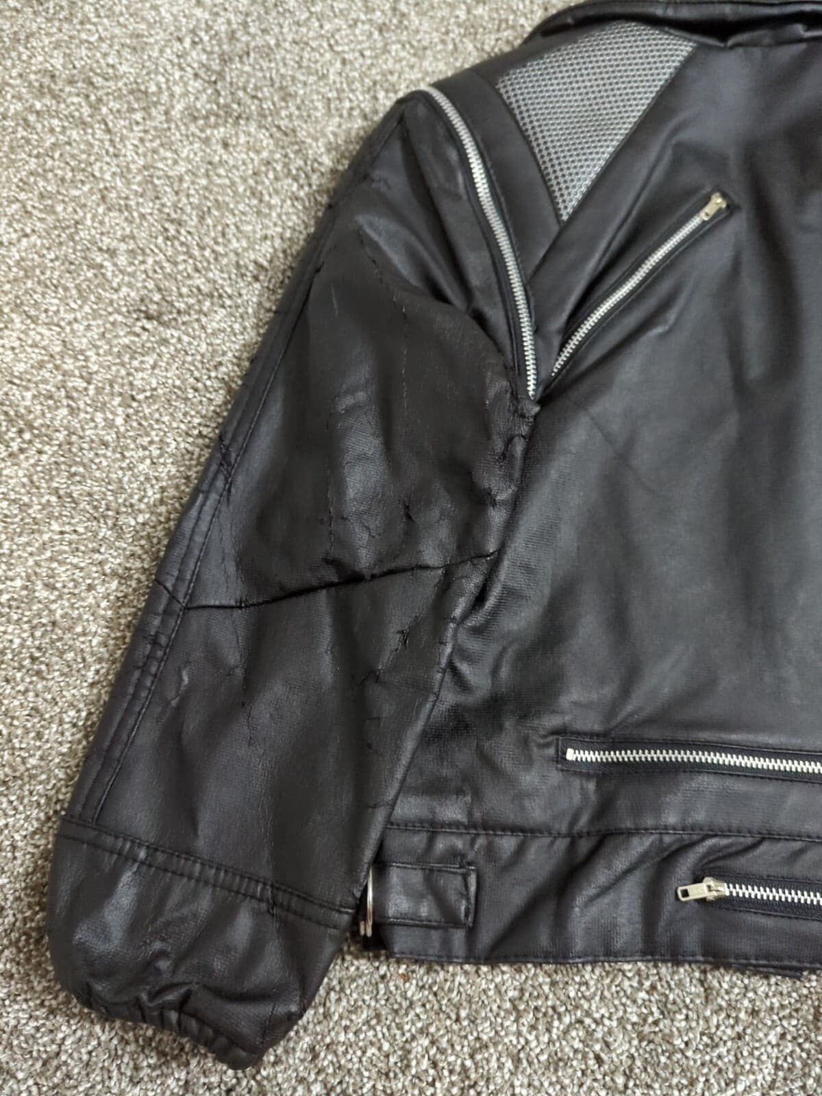 VINTAGE Michael Jackson Thriller Jacket Black Thrilling Size 10 Youth Mid 1980s! 6