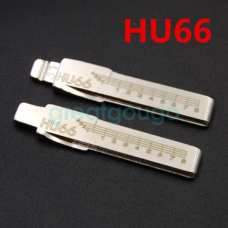 10PCS 31# Blank Key HU66 For Volkswagen Audi Skoda Bugatti Lamborghini Cayenne 2