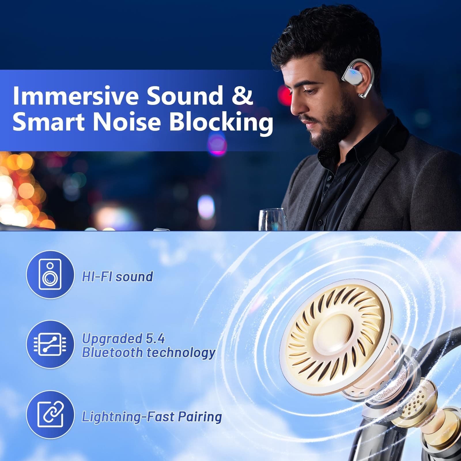 Auriculares De Traducción 144 Idiomas Traductor Voz Audifonos Para Android/iOS 3