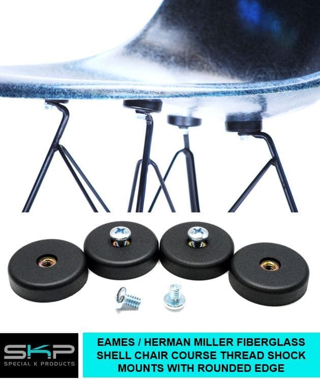 SHOCK MOUNTS 4 EAMES HERMAN MILLER SHELL CHAIR SHOCKMOUNT REPLACEMENT PARTS USA 2